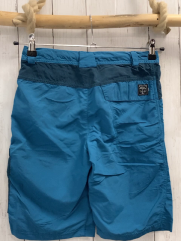 Decathlon  Funktionsshorts  Gr. 152  hellblau petrol gelber Bund Bund verstellbar 