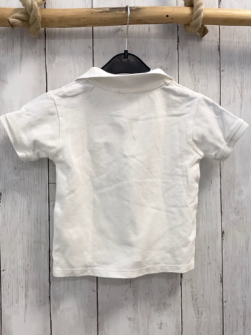 Zara  T-Shirt  Gr. 92  weiß Polokragen