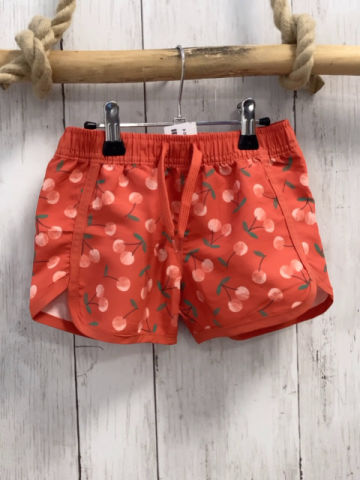   Badeshorts  Gr. 98  orange Kirschen Kordel 
