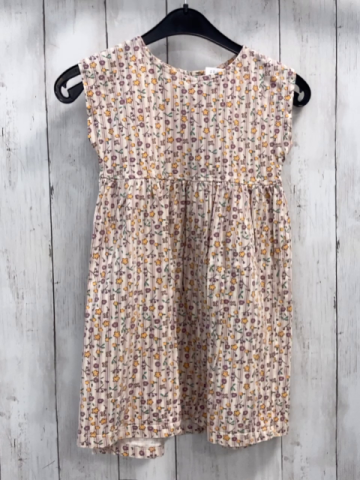 Alana  Kleid  Gr. 104  creme altrosa Streifen Bumen 