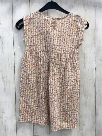 Alana  Kleid  Gr. 104  creme altrosa Streifen Bumen 