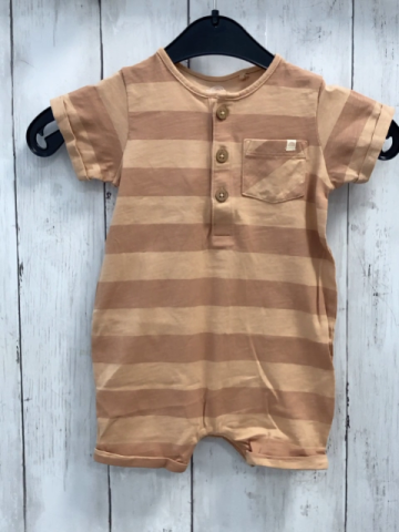 Next  Playsuit  Gr. 74  hellblraun braune Streifen 