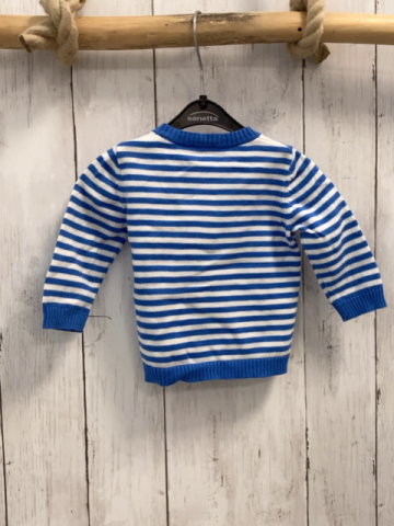 Benetton  Strickjacke  Gr. 62  blau weiße Streifen 