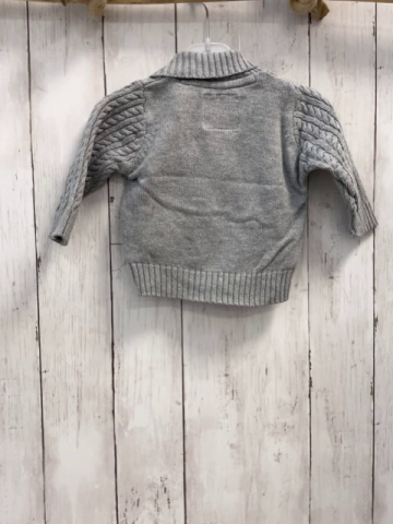Original Brand  Strickjacke  Gr. 62  hellgrau Zöpfe großer Kragen 
