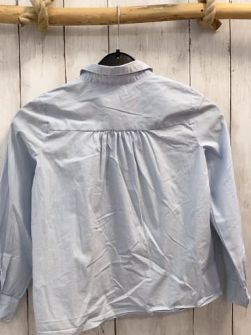 Benetton  Bluse  Gr. 122  hellblau weiße Streifen Rüschen 