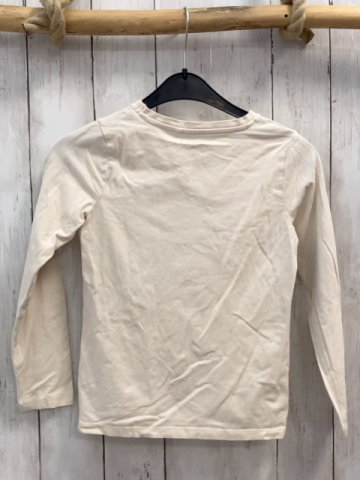 Name it  Langarmshirt  Gr. 122/128  beige Schuhe Schrift 