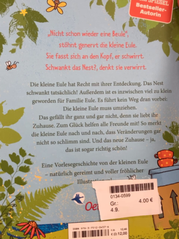  Buch Die kleine Eule zieht um 