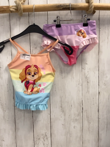 2rlg  Tankini  Gr. 110  bunte Streifen Paw Patrol 