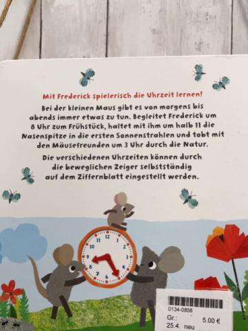 neu  Pappbuch Frederick und seine Freunde Mein erstes Uhrenbuch