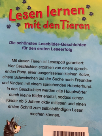   Buch Lesen lernen mit den Tieren 