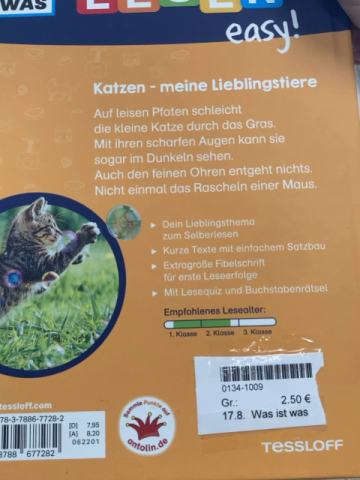 Was ist was Leselernbuch Katzen- meine Lieblingstiere
