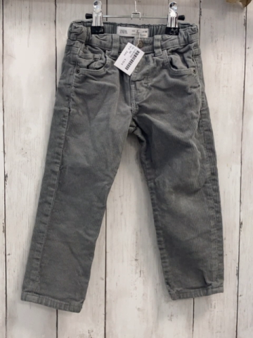 Zara  Hose  Gr. 98  grau Kord Bund verstellbar 