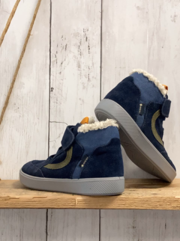 Superfit  Boots  Gr. 29  dunkelblau hellblau oliv Teddybund + -futter 