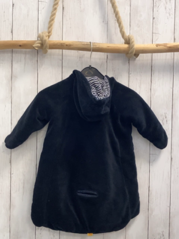 Steiff  Fußsack für Maxi Cosi  Gr. 56 blau Plüsch + grau schwarzes Futter 