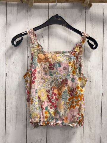 H&M  Sommerbluse  Gr. 140  creme bunte Blumen 