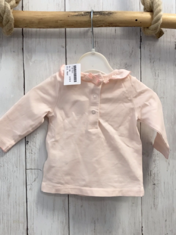 Next  Langarmshirt  Gr. 56  rosa Hasen Rüschenkragen 