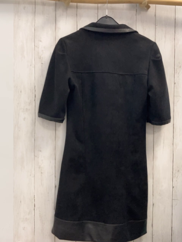 Kate Moss NIKKI Kleid  Gr. 38  schwarz lederoptik Bund 