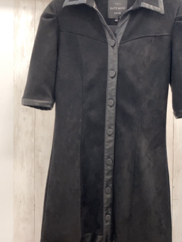 Kate Moss NIKKI Kleid  Gr. 38  schwarz lederoptik Bund 