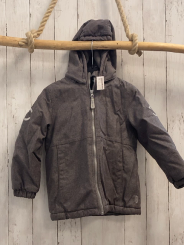 Mikk-line  Winterjacke  Gr. 110  grau Kapuze 