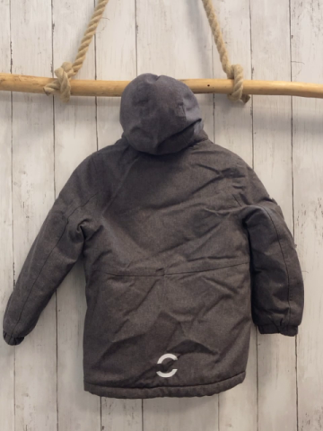 Mikk-line  Winterjacke  Gr. 110  grau Kapuze 