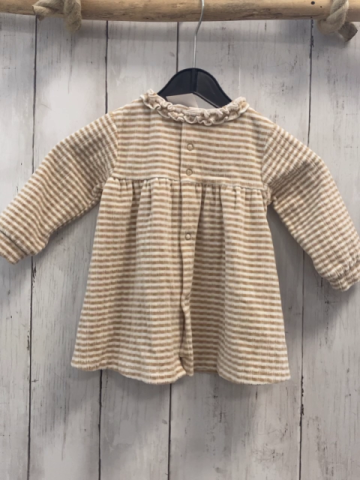 Tutto Piccolo  Kleid  Gr. 62  beige weiße Streifen Nicky 