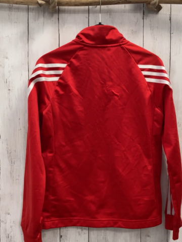 Adidas Joggingjacke Gr. 152  rot weiße Schrift