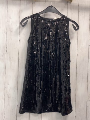 H&M  Kleid  Gr. 134  schwarz Pailetten 