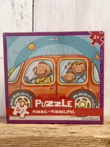 neu  Spiel Gr. 50  Puzzle Familie im Auto 