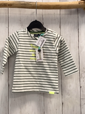 neu Babyface  Langarmshirt  Gr. 62  weiß kiwi Streifen gelbe Schrift NP 17,95 € red auf 9  €