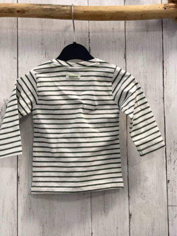 neu Babyface  Langarmshirt  Gr. 62  weiß kiwi Streifen gelbe Schrift NP 17,95 € red auf 9  €