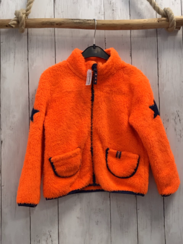 McKinley  Plüschjacke  Gr. 116  orange blauer Bund + Stern 