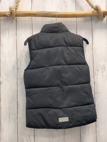 Dopodopo Weste  Gr. 128  grau weißer Bund hellblaues Futter 