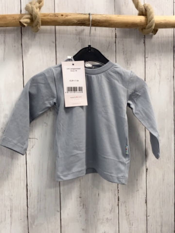 neu Babauba  Langarmshirt  Gr. 80  hellgrau   NP 17 € 