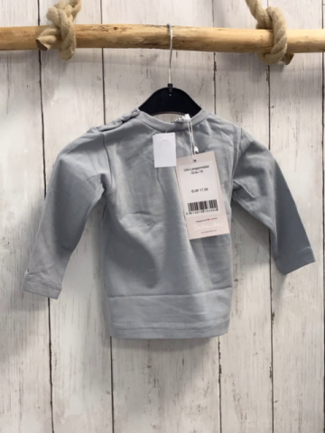 neu Babauba  Langarmshirt  Gr. 80  hellgrau   NP 17 € 