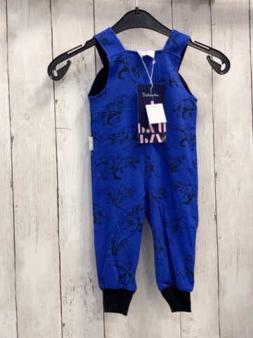 neu Babauba  Latzhose  Gr. 68  lila schwarze Dinos schwarzer Bund 