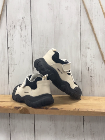 neu Ebmini Schuhe Gr. 27  beige schwarz mit Staubbeutel