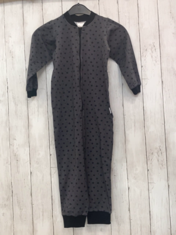 Babauba Overall Gr. 116  grau schwarze Sterne + Bund