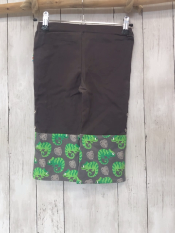 Babauba Hose Gr. 104  grau + grau mit Chamäleon
