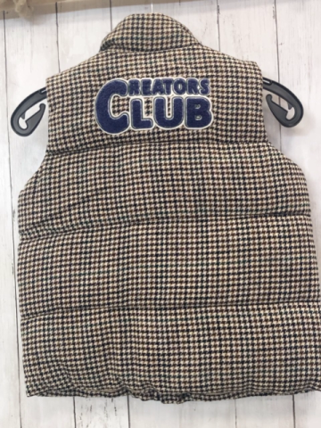 Jonas Nielson Weste Gr. 134  beige braun grün Hahnentritt