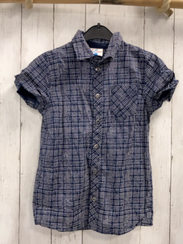   Sommerhemd  Gr. 122  blau weiß kariert 