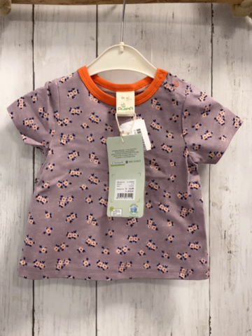 neu Alana  T-Shirt  Gr. 62  lavendel Blumen orange Bund NP 6,90€ 