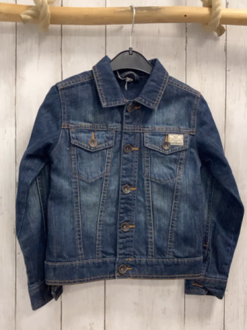 Mexx  Jeansjacke  Gr. 110  blau orange Nähte 