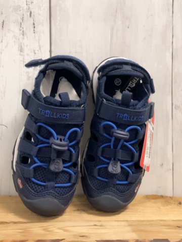 neu Trollkids  Halbsandalen  Gr. 27  blau weiße Sohle Kristiansand XT