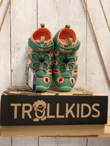 neu Trollkids  Halbsandalen  Gr. 31  grün apricot Bund Kristiansand 