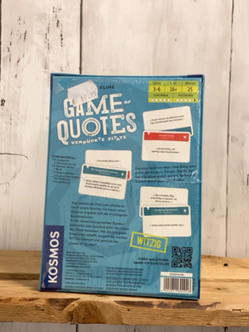 neu  Spiel Game of Qotes Verrückte Zitate 