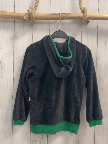 Babauba  Fleecejacke  Gr. 116  grau + hellgrau mit Koalabären grüner Bund 