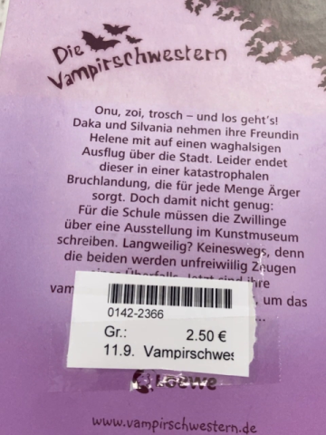 Vampirschwestern  Buch Ein bissfestes Abenteuer 