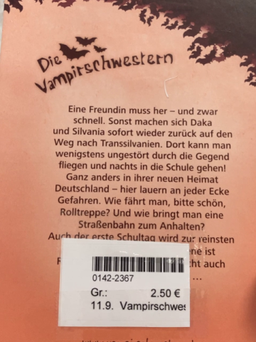 Vampirschwestern  Buch Eine Freundin zum Anbeißen 