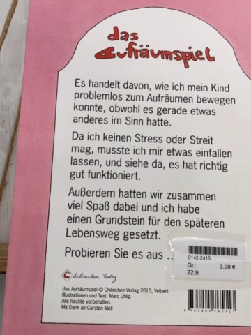  Buch Das Aufräumspiel