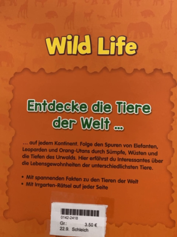 Schleich  Buch Wild Life Mein Tierentdeckerbuch